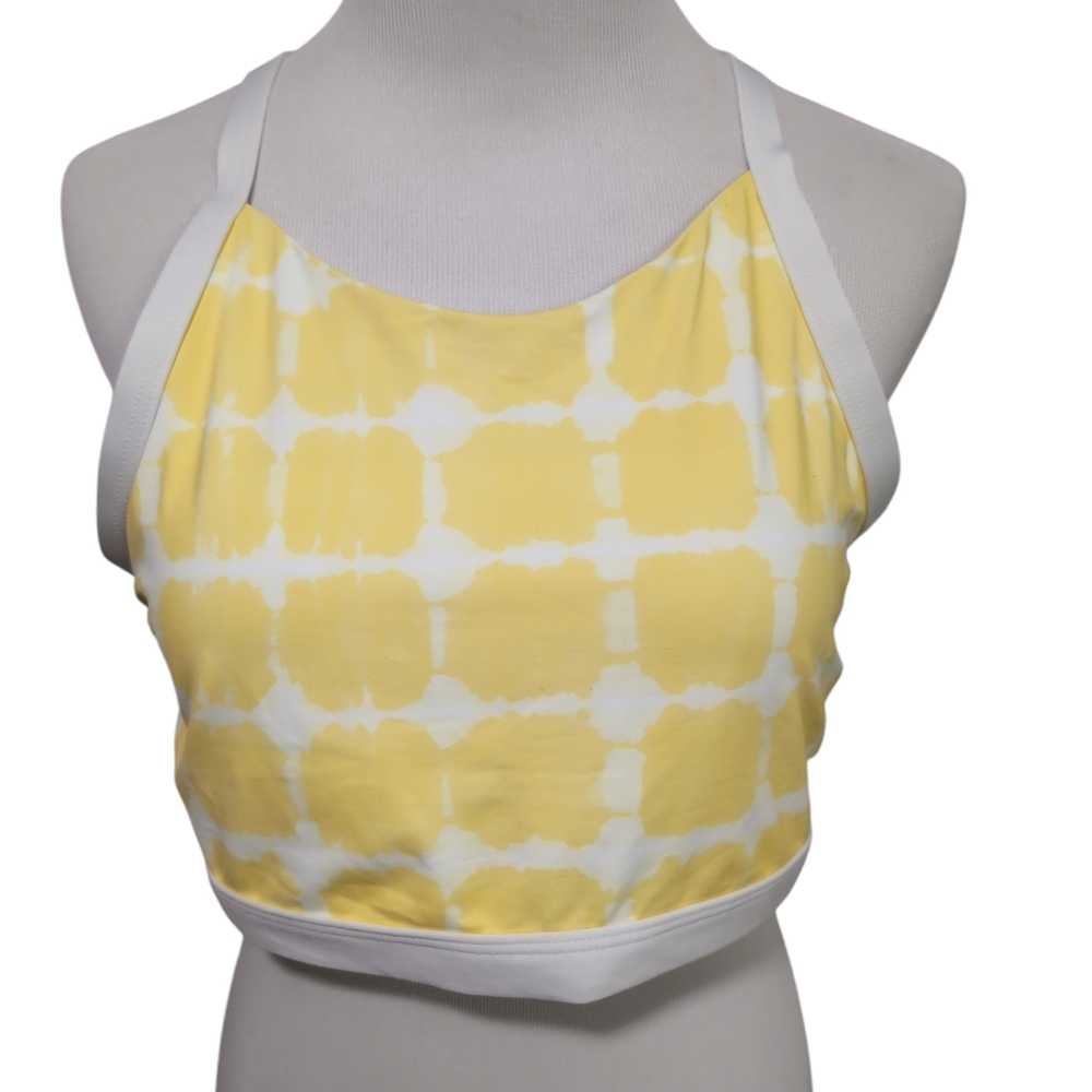 Lands' End Sports Bra, tank top bathing suit top, Size 12 D